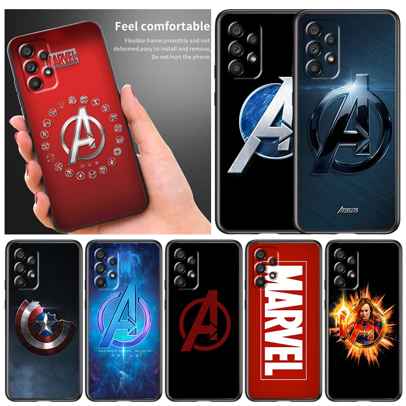 Marvel Fashion logo Phone Case For Samsung A73 A72 A71 A53 A52 A51 A42 A33 A32 A23 A22 A21S A13 A04 A03 5G Black FUnda
Marvel Fashion logo Phone Case For Samsung A73 A72 A71 A53 A52 A51 A42 A33 A32 A23 A22 A21S A13 A04 A03 5G Black FUnda