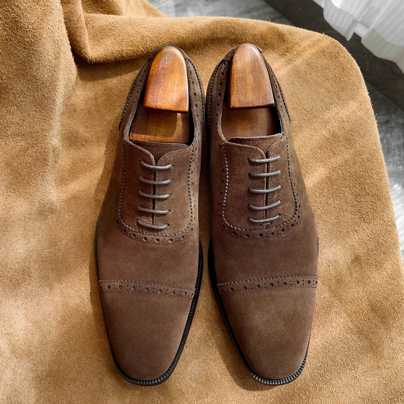 Suede Mens Leather Shoes Luxury Brand Handmade 2022 Fashion Designer Brogues Man Dress Shoes Comfortable Footwear for Weeding
Suede Mens Leather Shoes Luxury Brand Handmade 2022 Fashion Designer Brogues Man Dress Shoes Comfortable Footwear for Weeding