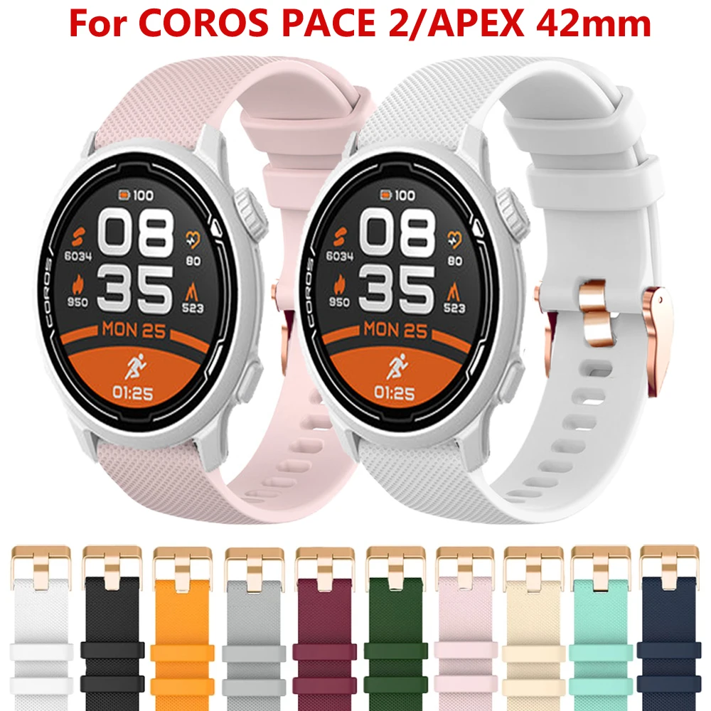20mm Correa Silicone Band For COROS PACE 2 APEX 42mm Strap Sport Watchbands COROS PACE2 for SUunto 3 Fitness Bracelet Wristband
20mm Correa Silicone Band For COROS PACE 2 APEX 42mm Strap Sport Watchbands COROS PACE2 for SUunto 3 Fitness Bracelet Wristband