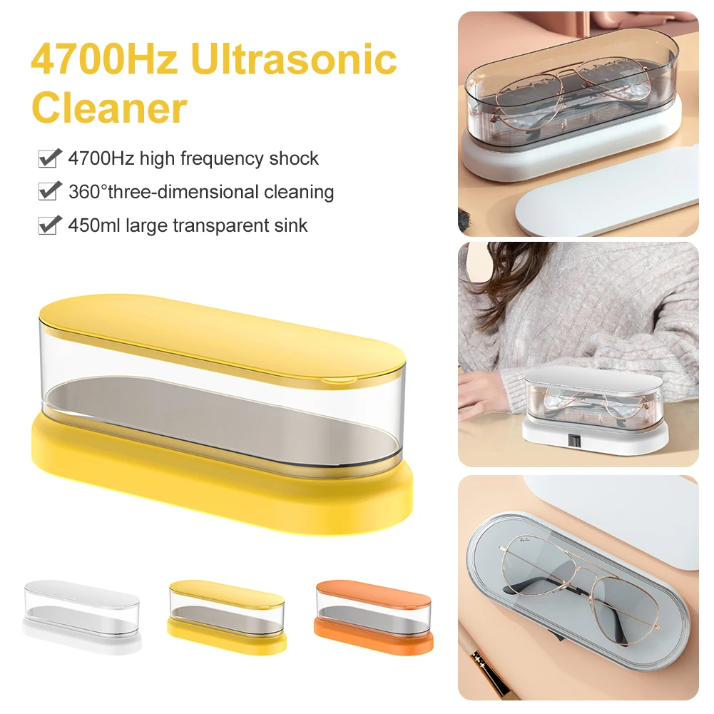 Ultrasonic Cleaner Portable 47000Hz High Frequency Vibration Ultrasonic Cleaning Machine Jewelry Glasses Watch Cleaning Hot Sale
Ultrasonic Cleaner Portable 47000Hz High Frequency Vibration Ultrasonic Cleaning Machine Jewelry Glasses Watch Cleaning Hot Sale