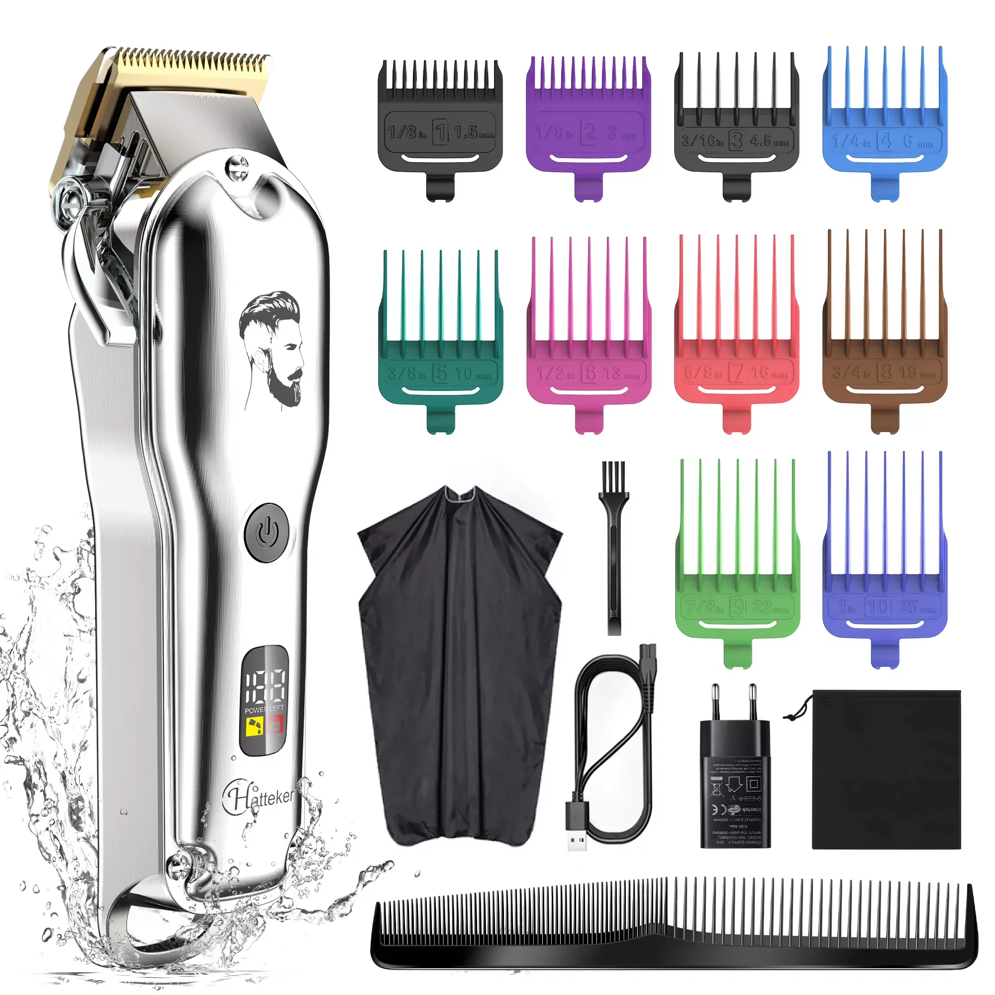 Professional barber hair clipper for men electric beard hair trimmer rechargeable hair cutter machine haircut washable set
Professional barber hair clipper for men electric beard hair trimmer rechargeable hair cutter machine haircut washable set