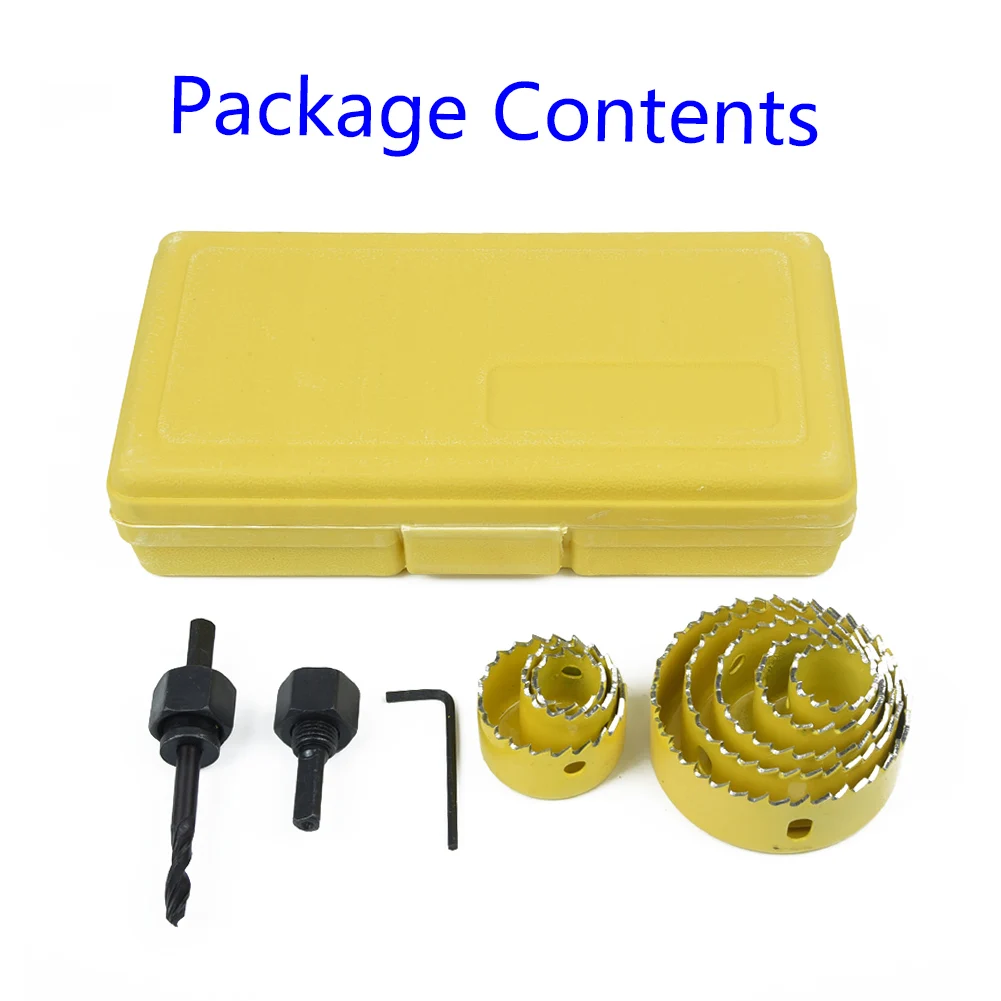Sheet Drill Cutting Gadget Assorted Pack Working Wood Metal Tool Kit 11Pcs 19-64mm Carbon Steel Hole Useful Parts
Sheet Drill Cutting Gadget Assorted Pack Working Wood Metal Tool Kit 11Pcs 19-64mm Carbon Steel Hole Useful Parts