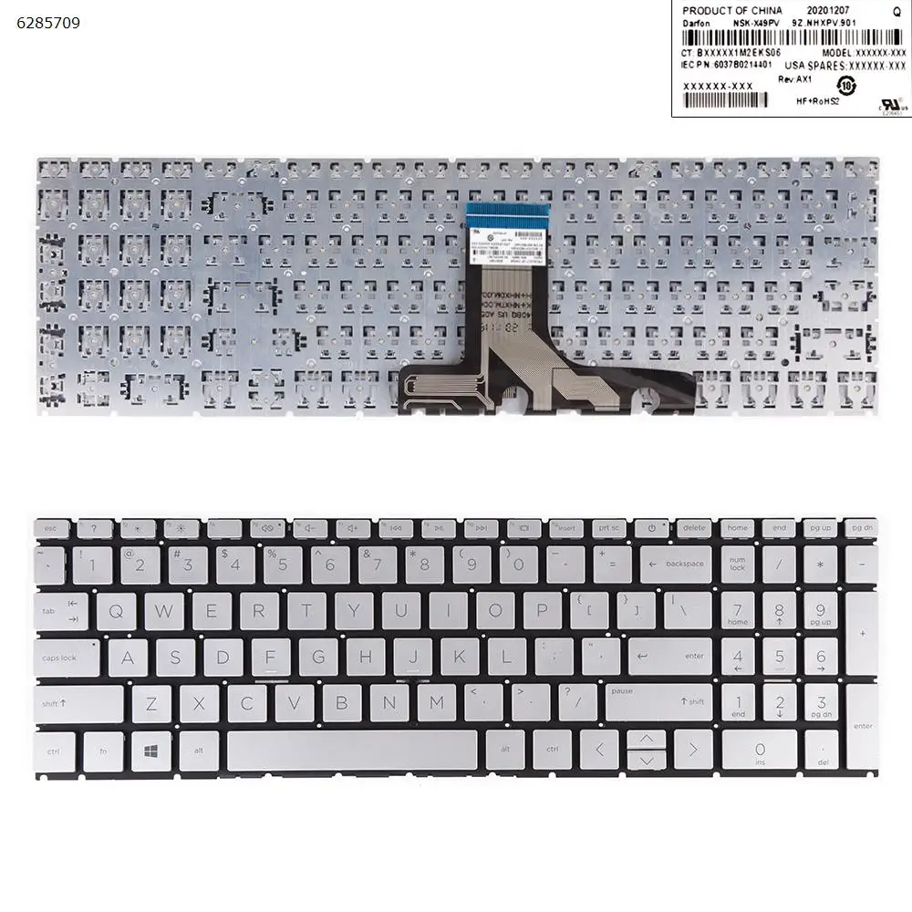US Laptop Keyboard for HP Pavilion 15-eg0070wm 15-eg0073cl SILVER
US Laptop Keyboard for HP Pavilion 15-eg0070wm 15-eg0073cl SILVER