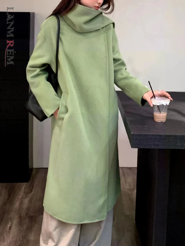LANMREM High End Woolen Long Coat Women Scarf Collar Long Sleeves Irregular Single Button Clothes 2023 Autumn Winter New 2AA2253
LANMREM High End Woolen Long Coat Women Scarf Collar Long Sleeves Irregular Single Button Clothes 2023 Autumn Winter New 2AA2253