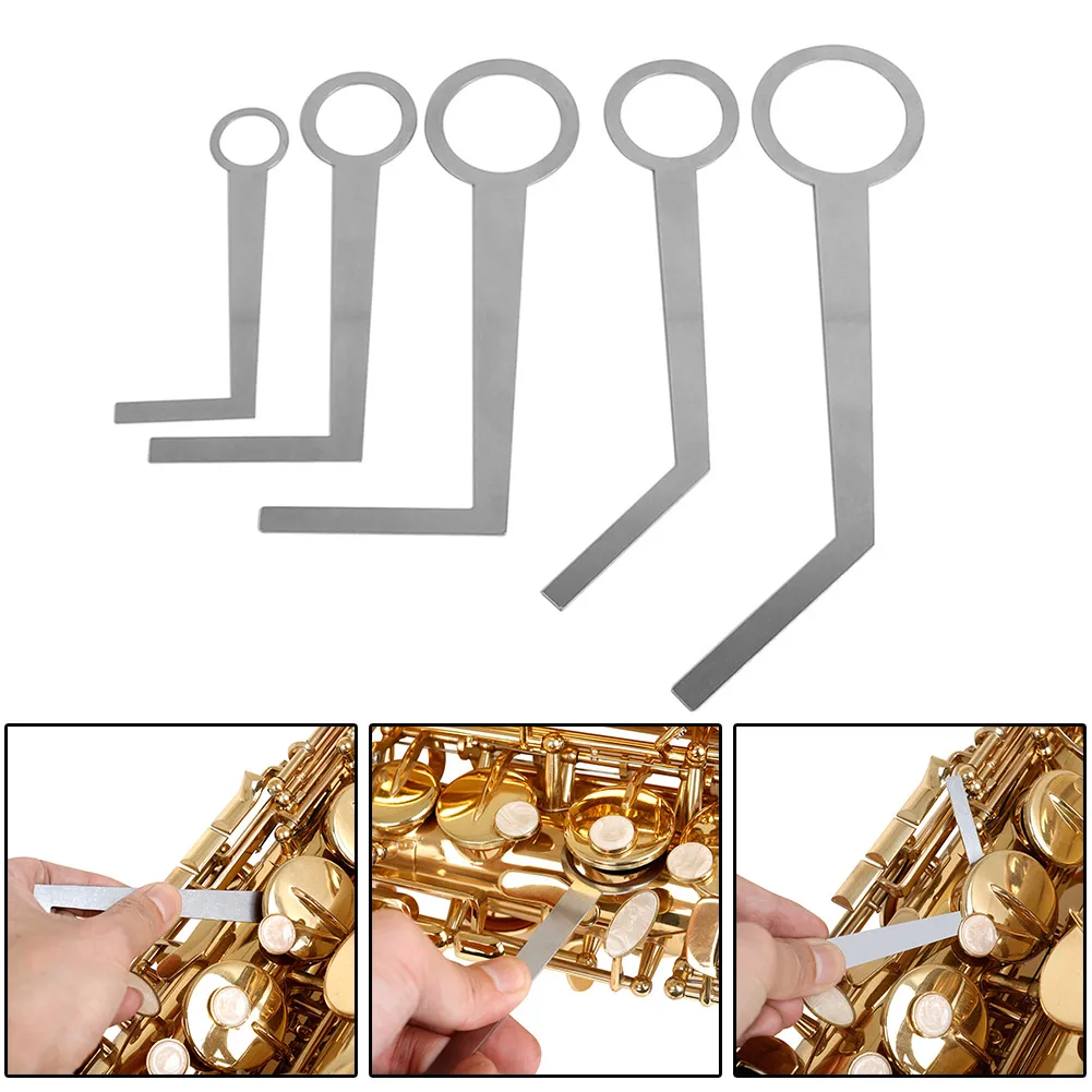 5 Pcs Saxophone Sound Hole Leather Pad Adjusting Tool Kit Professional Sax Tube Key Repair Woodwind Instrument Maintenance Tool
5 Pcs Saxophone Sound Hole Leather Pad Adjusting Tool Kit Professional Sax Tube Key Repair Woodwind Instrument Maintenance Tool