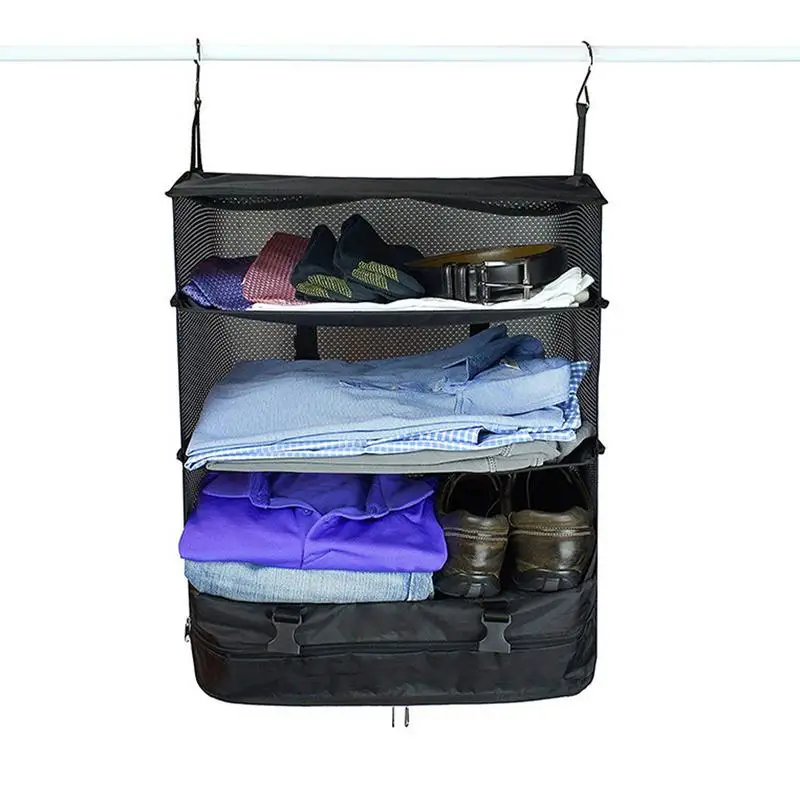 Hanging Travel Shelves Bag Waterproof Travel Packing Cubes Luggage Organizer Hanging With 2 Hooks Organizer Wardrobe Clothes
Hanging Travel Shelves Bag Waterproof Travel Packing Cubes Luggage Organizer Hanging With 2 Hooks Organizer Wardrobe Clothes