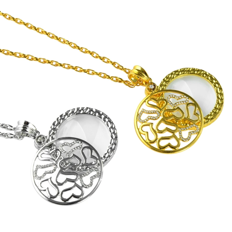 6X Portable Vintage Magnifying Glass Pendant Necklace for Library Reading Fine Print Zooming Increase for Vision Jewelry 
6X Portable Vintage Magnifying Glass Pendant Necklace for Library Reading Fine Print Zooming Increase for Vision Jewelry