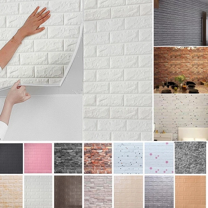 10pcs 38*35cm 3D Self Adhesive Panel Wall Sticker Waterproof Foam Tile Living Room TV Background Kids Wallpaper Protector.
10pcs 38*35cm 3D Self Adhesive Panel Wall Sticker Waterproof Foam Tile Living Room TV Background Kids Wallpaper Protector.
