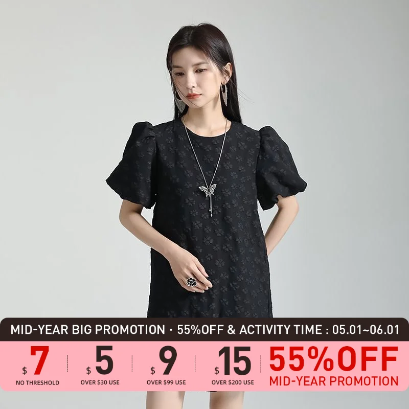 LeorlaxOriginal design2023Summer new design sense puff sleeve black dress heavy industry jacquard o-neck short skirt
LeorlaxOriginal design2023Summer new design sense puff sleeve black dress heavy industry jacquard o-neck short skirt