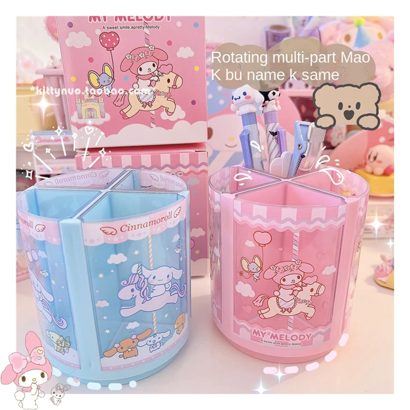 Kawaii мультяшная аниме-фигурка Cinnamoroll My Melody вращающийся держатель для ручки с несколькими сетками милый держатель для кистей для макияжа в ви...
Kawaii мультяшная аниме-фигурка Cinnamoroll My Melody вращающийся держатель для ручки с несколькими сетками милый держатель для кистей для макияжа в ви...
