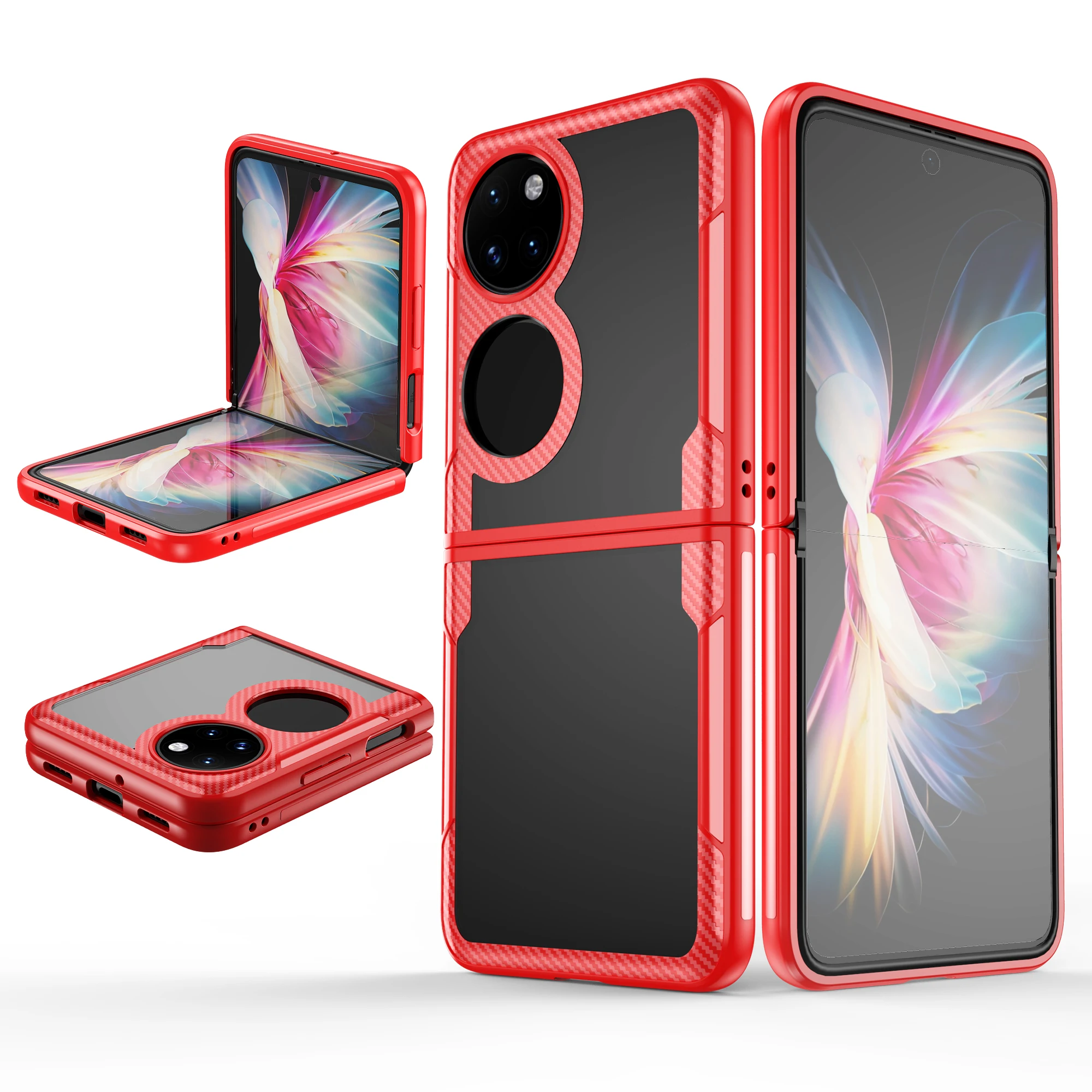 Case For Coque Huawei P50 Pocket Case Luxury Transparent PC Soft Silicone Cover Capa P50Pocket Shockproof Slim Fit Back Shell
Case For Coque Huawei P50 Pocket Case Luxury Transparent PC Soft Silicone Cover Capa P50Pocket Shockproof Slim Fit Back Shell