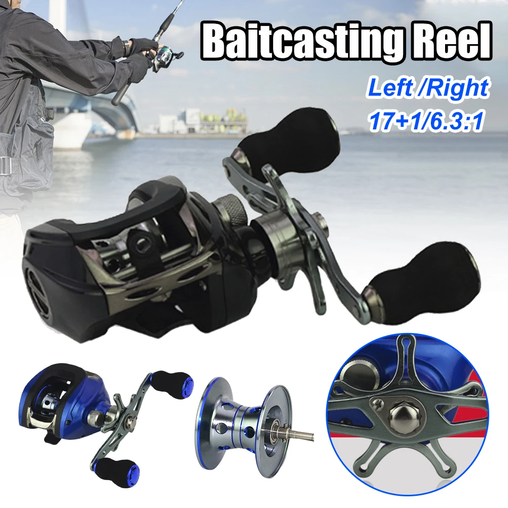 High Quality Baitcasting Reel Left And Right Hand Water Drop Reel 6.3:1 Weak Magnetic Braking System Salt Fresh Water Reel
High Quality Baitcasting Reel Left And Right Hand Water Drop Reel 6.3:1 Weak Magnetic Braking System Salt Fresh Water Reel