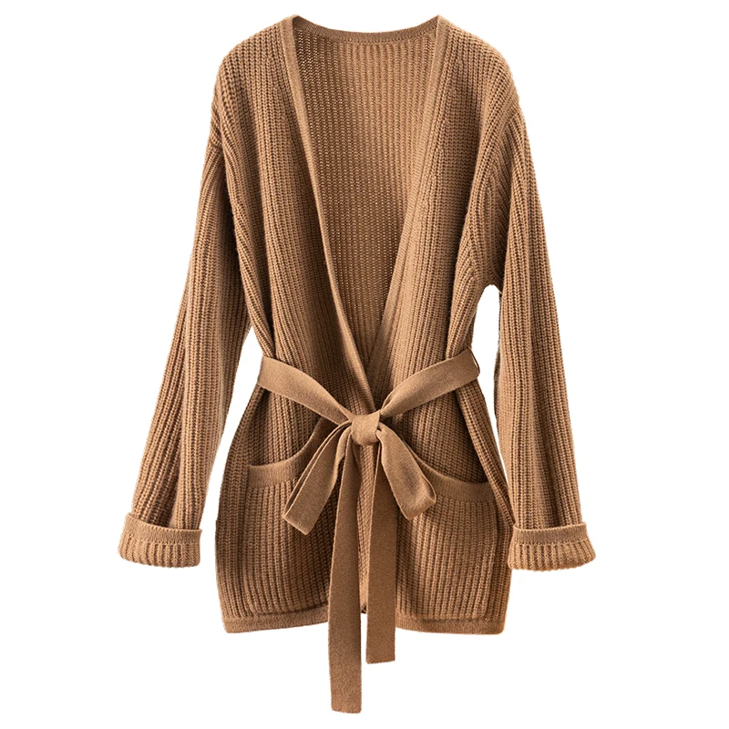 High Quality Cardigan Feminino Sweaters for Women Lace Up Cashmere High Street Loose Fit Cardigan Women Long Sleeve Top
High Quality Cardigan Feminino Sweaters for Women Lace Up Cashmere High Street Loose Fit Cardigan Women Long Sleeve Top