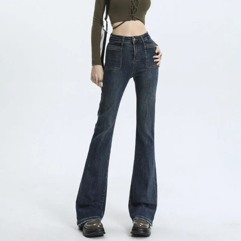 Retro Blue Pants Women's Autumn and Winter Stretch High Waist Denim Trousers Street Fashion Jeans
Retro Blue Pants Women's Autumn and Winter Stretch High Waist Denim Trousers Street Fashion Jeans