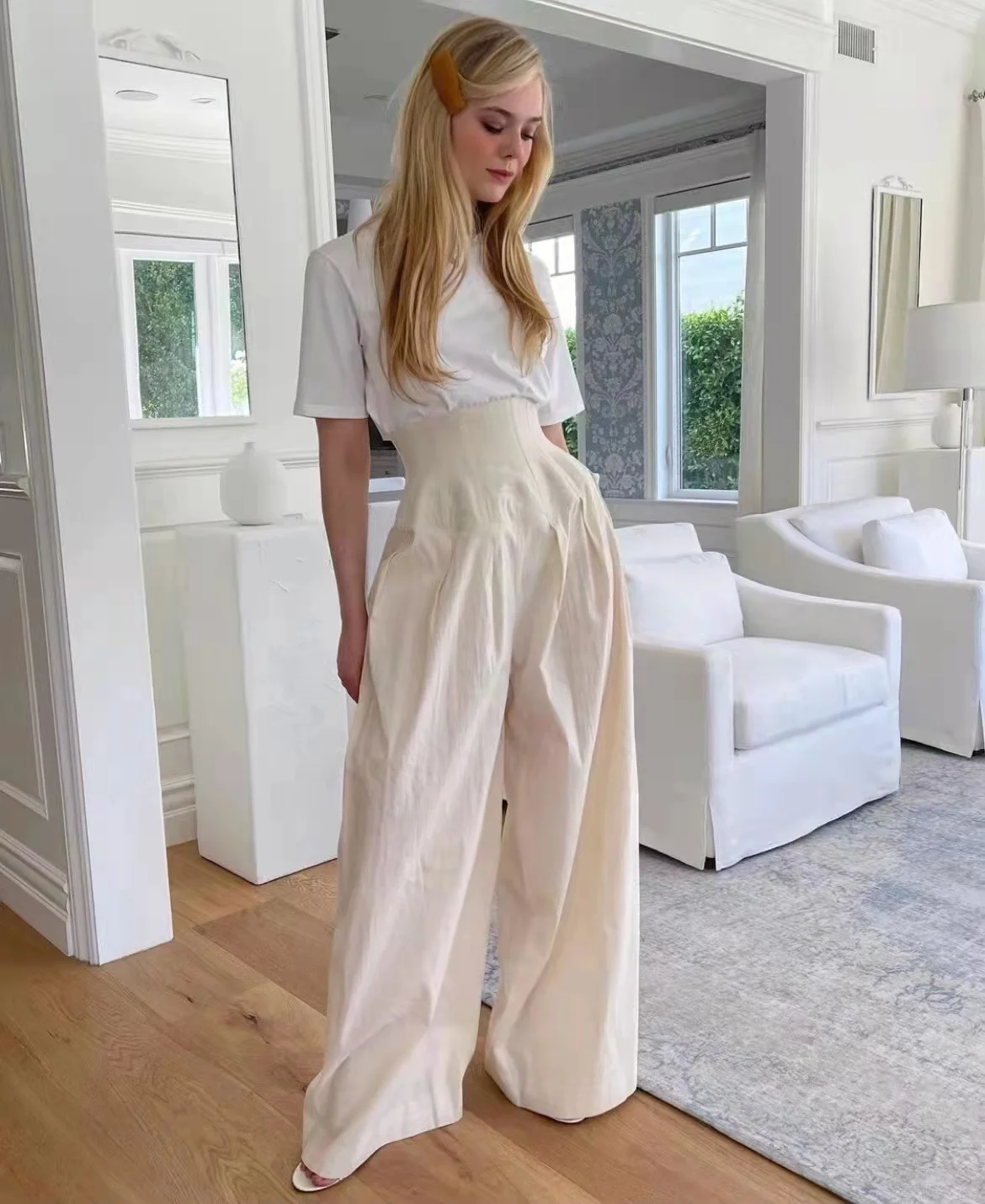 2022 Autumn New Fishbone Waist Pants Minimal Style Loose Casual High Waist Wide Leg Long Organic Cotton Pants
2022 Autumn New Fishbone Waist Pants Minimal Style Loose Casual High Waist Wide Leg Long Organic Cotton Pants