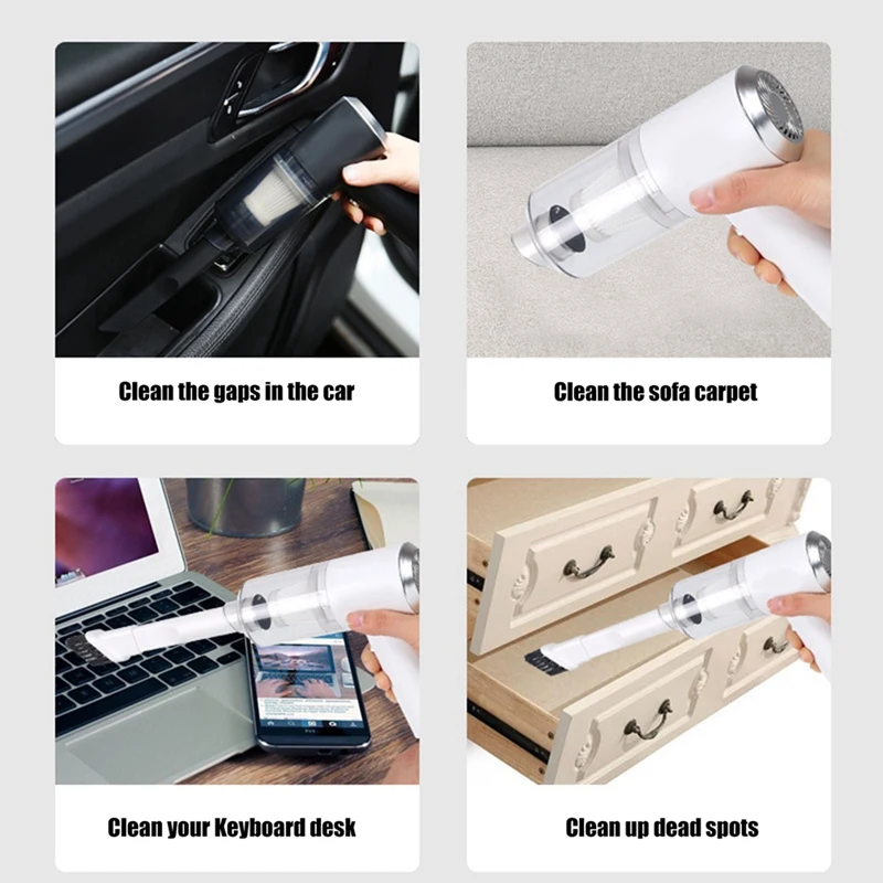 2 In 1 Car Vacuum Cleaner Wireless Charging Duster Handheld High-Power Duster Small Type Blower Duster For Home Office Black
2 In 1 Car Vacuum Cleaner Wireless Charging Duster Handheld High-Power Duster Small Type Blower Duster For Home Office Black