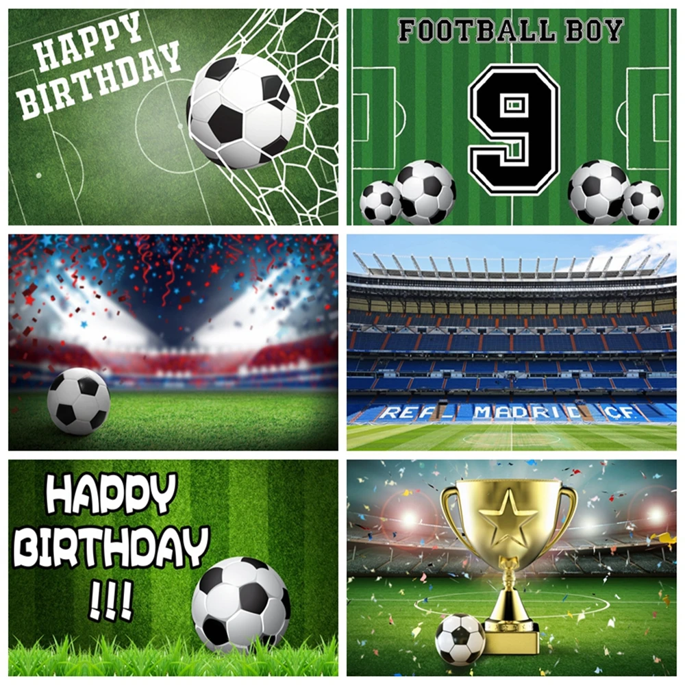 Soccer Background Photography Football Birthday Party Green Grass Stadium Poster Baby Portrait Photography Backdrop Photo Studio
Soccer Background Photography Football Birthday Party Green Grass Stadium Poster Baby Portrait Photography Backdrop Photo Studio