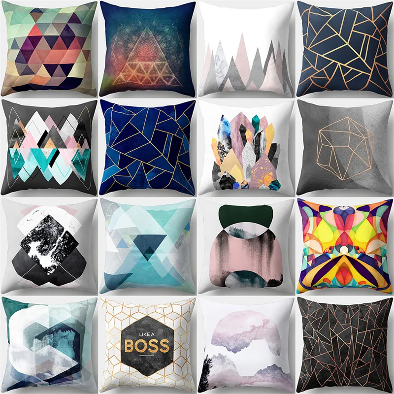 45x45cm Peach Skin Cushion Pillow Cover Colorful Geometric Pillow Case Abstract Mountain Landscape Bedroom Car Waist Decor
45x45cm Peach Skin Cushion Pillow Cover Colorful Geometric Pillow Case Abstract Mountain Landscape Bedroom Car Waist Decor