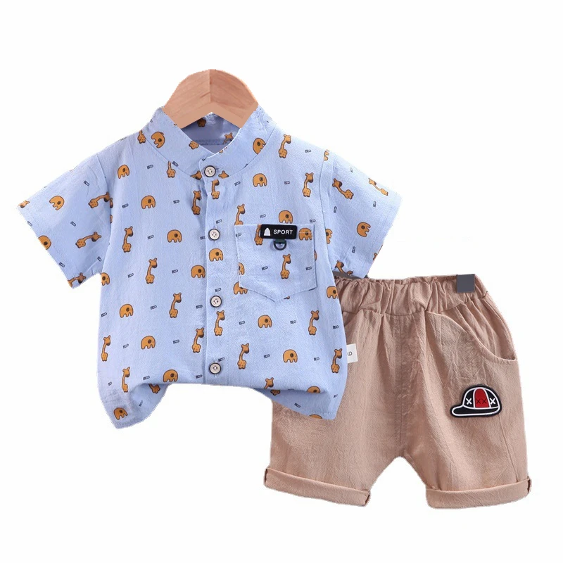New Summer Baby Boys Clothes Suit Children Fashion Cartoon Shirt Shorts 2Pcs/Sets Toddler Casual Costume Infant Kids Tracksuits
New Summer Baby Boys Clothes Suit Children Fashion Cartoon Shirt Shorts 2Pcs/Sets Toddler Casual Costume Infant Kids Tracksuits