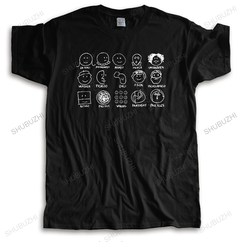 New summer t-shirt black tops for men crew neck tshirt Picasso Monet Da Vinci Art History unisex Shubuzhi Brand Cotton Tee-shirt
New summer t-shirt black tops for men crew neck tshirt Picasso Monet Da Vinci Art History unisex Shubuzhi Brand Cotton Tee-shirt