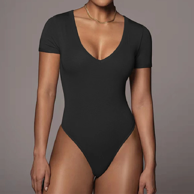 Autumn Women Sexy Jumpsuit V-Neck Bodysuit Fashion Solid Skinny Long Sleeve Tops Ladies Slim Stretchy Pullover Bodycon Female
Autumn Women Sexy Jumpsuit V-Neck Bodysuit Fashion Solid Skinny Long Sleeve Tops Ladies Slim Stretchy Pullover Bodycon Female