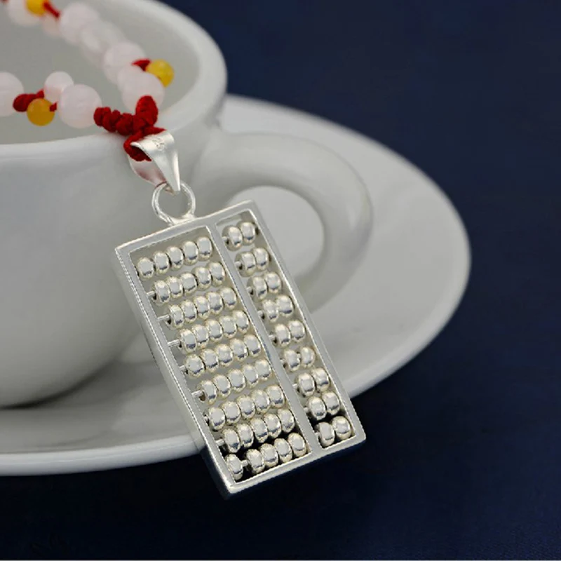 Pure 925 Sterling Silver Pendant Men Women Abacus Charms Can Match Sweater Chain Just Pendant
Pure 925 Sterling Silver Pendant Men Women Abacus Charms Can Match Sweater Chain Just Pendant