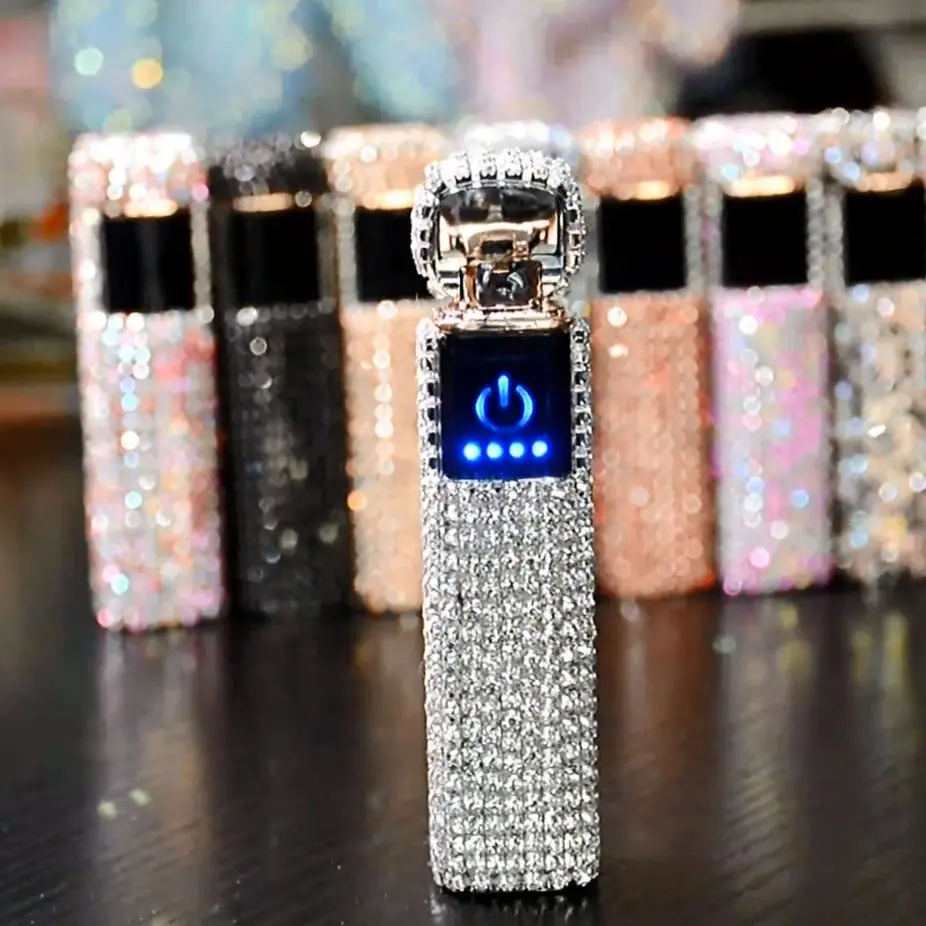 Touch Screen Lighter Diamond Luxury Windproof Arc High-End Usb Cigarette Lighter Rechargeable Cigarette Accessories Ladies Gifts
Touch Screen Lighter Diamond Luxury Windproof Arc High-End Usb Cigarette Lighter Rechargeable Cigarette Accessories Ladies Gifts