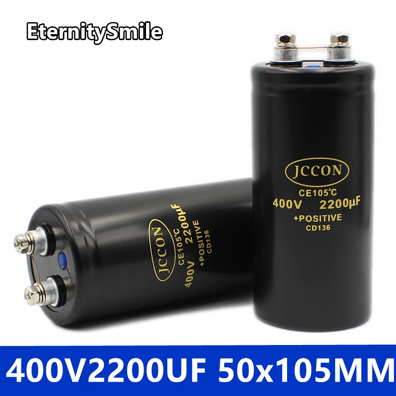 

400V2200UF 50x105 мм MFD алюминиевый винтовой электролитический конденсатор для аудио фильтрации 105 ℃ CD136 болтовые конденсаторы 2200UF