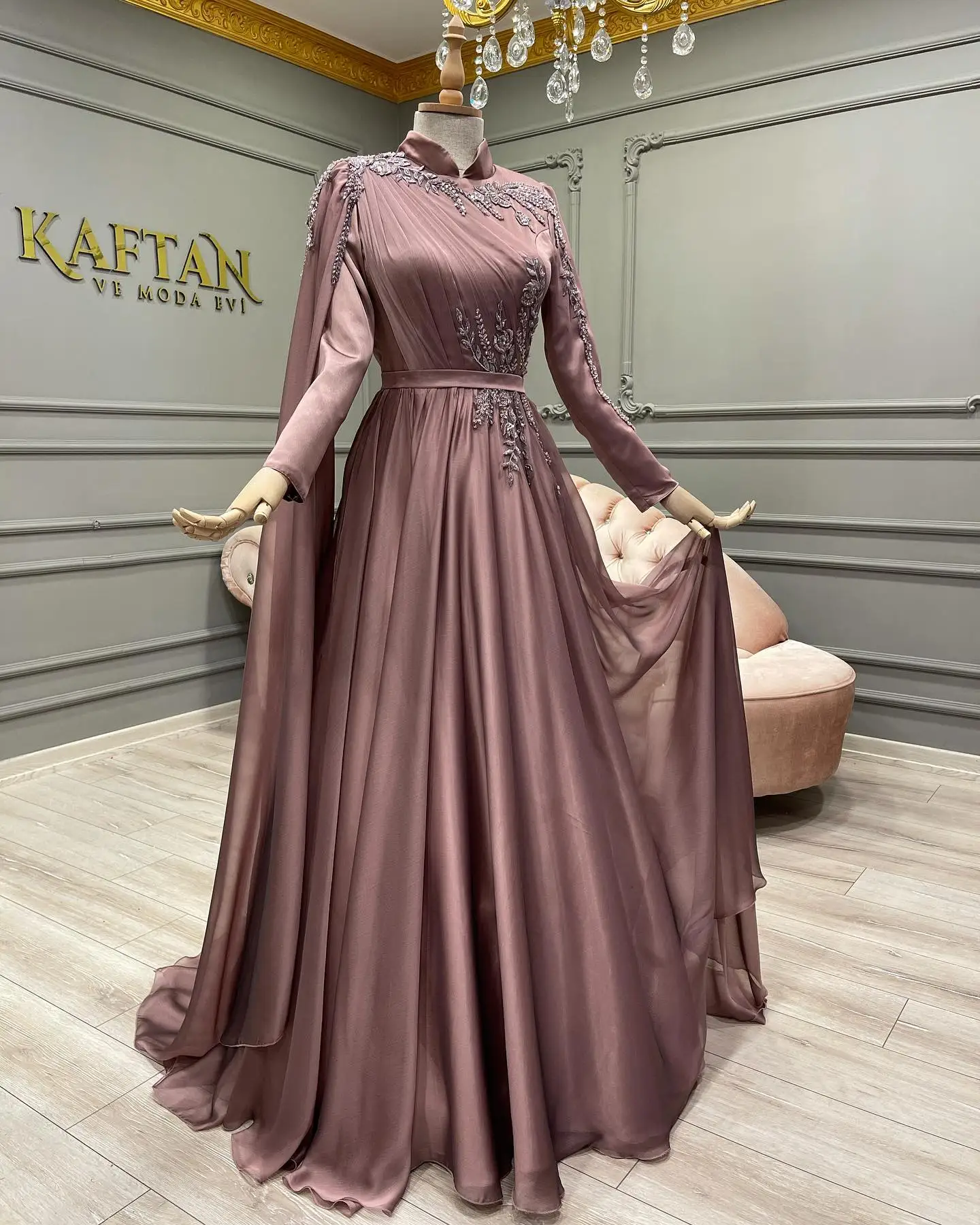 Funyue Elegant Muslim Women Formal Dress Robes De Soirée Beads Dubai Caftan Arabic Evening Party Dresses Long Sleeves
Funyue Elegant Muslim Women Formal Dress Robes De Soirée Beads Dubai Caftan Arabic Evening Party Dresses Long Sleeves