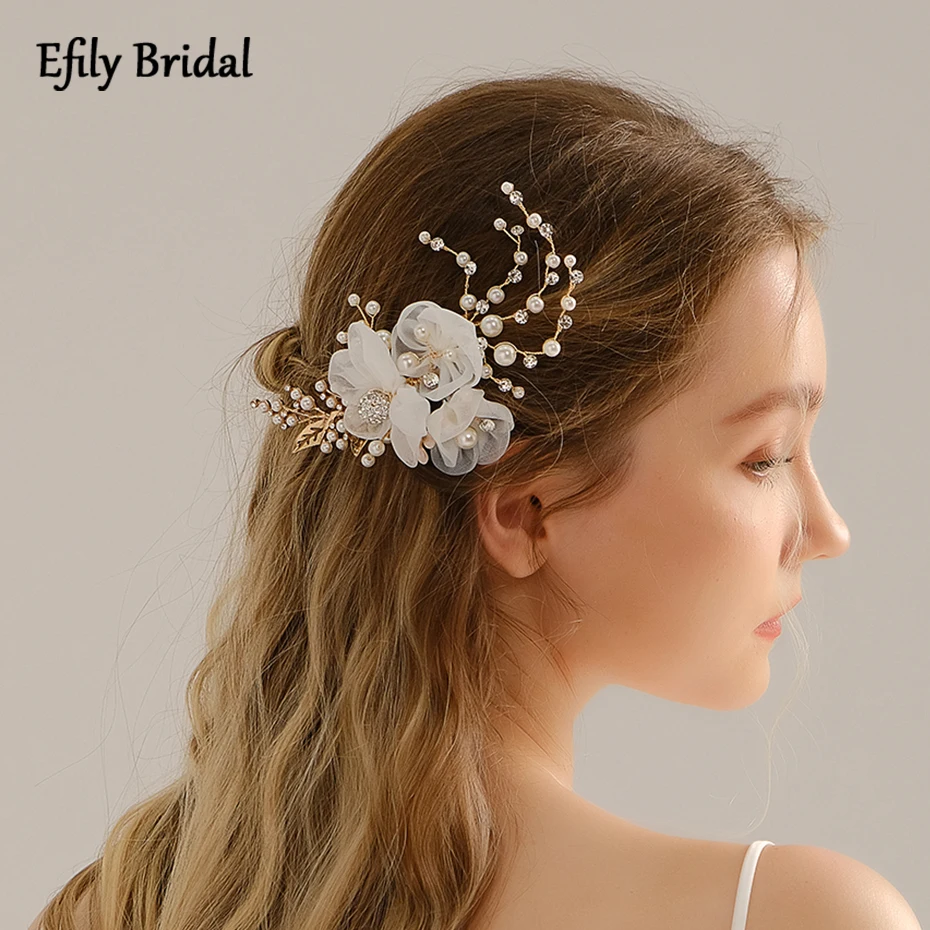 Efily Flower Pearl Hair Clip for Bride Headband Tiara Crystal Women Headwear Wedding Hair Ornaments Accessories Bridesmaid Gift
Efily Flower Pearl Hair Clip for Bride Headband Tiara Crystal Women Headwear Wedding Hair Ornaments Accessories Bridesmaid Gift
