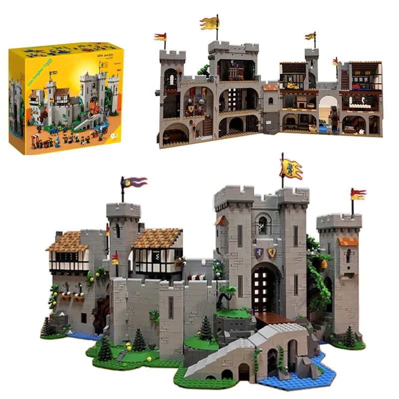 Оригинальная коробка, модель замка короля льва, модель, строительные блоки, кирпичи, Рождественский подарок на день рождения, детская игрушка, совместимая с 10305 
Оригинальная коробка, модель замка короля льва, модель, строительные блоки, кирпичи, Рождественский подарок на день рождения, детская игрушка, совместимая с 10305