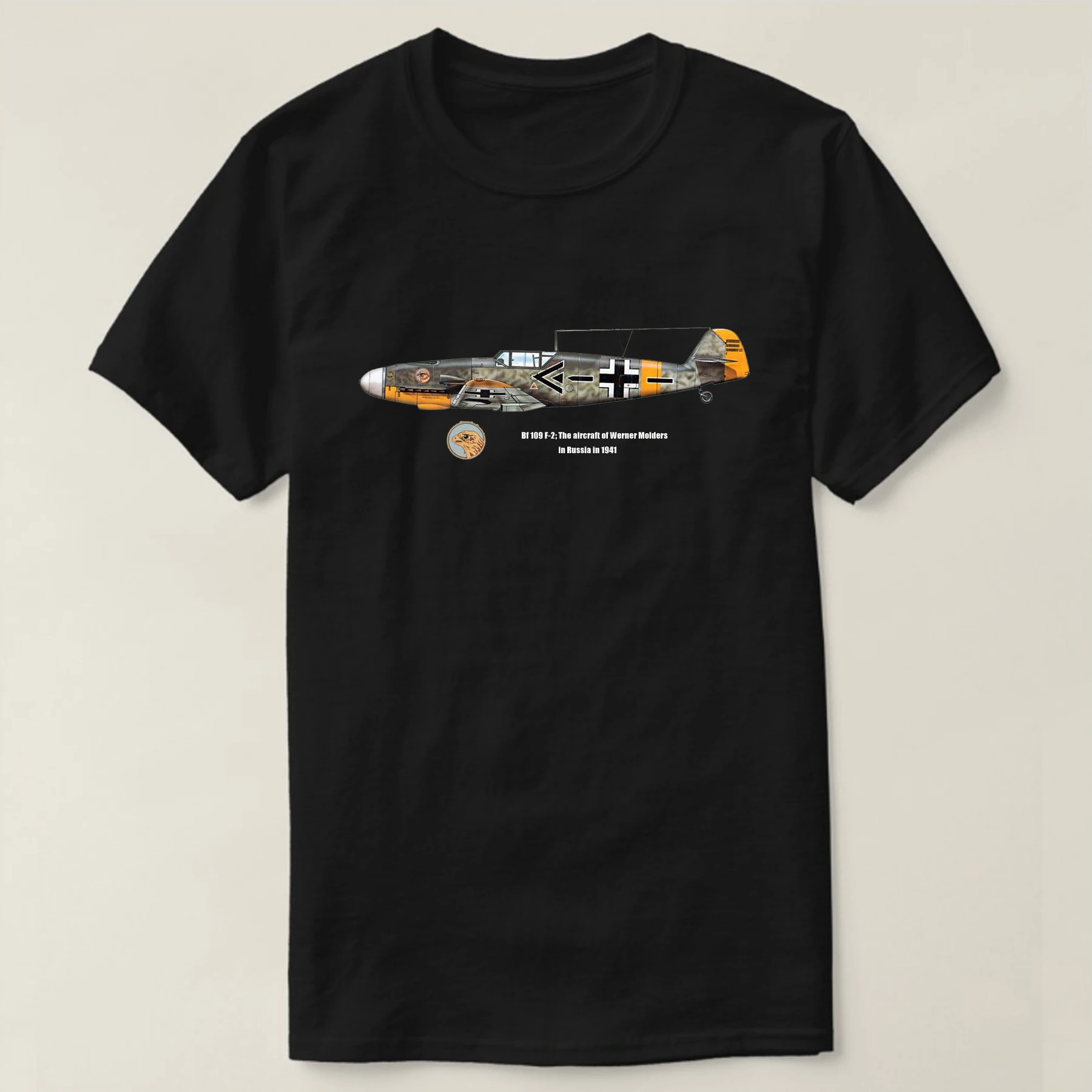 WWII German Luftwaffe JG 51 Werner Molders Bf 109 F-2 Fighter T-Shirt Short Sleeve Casual 100% Cotton O-Neck Summer Mens T-shirt
WWII German Luftwaffe JG 51 Werner Molders Bf 109 F-2 Fighter T-Shirt Short Sleeve Casual 100% Cotton O-Neck Summer Mens T-shirt