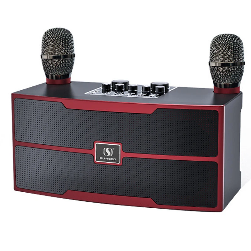 

120W High Power Wireless Portable Microphone Bluetooth Speaker Sound Family Party Karaoke Subwoofer Boombox caixa de som Ys-201