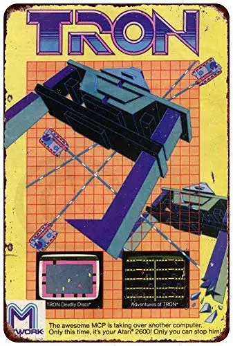 Atari 2600 Tron Video Game Ad Vintage Retro Vintage Metal Signs Novelty Wall Plaque Wall Art Decor Accessories Gifts
Atari 2600 Tron Video Game Ad Vintage Retro Vintage Metal Signs Novelty Wall Plaque Wall Art Decor Accessories Gifts