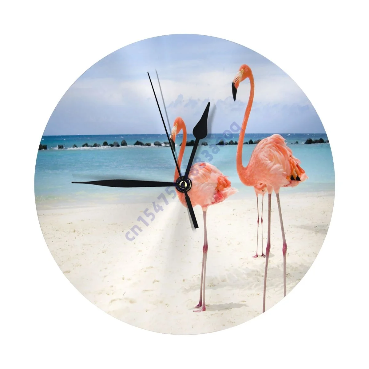 Flamingo Background wall clock household retro French color country decoration no tick mute retro round clock luxury living
Flamingo Background wall clock household retro French color country decoration no tick mute retro round clock luxury living