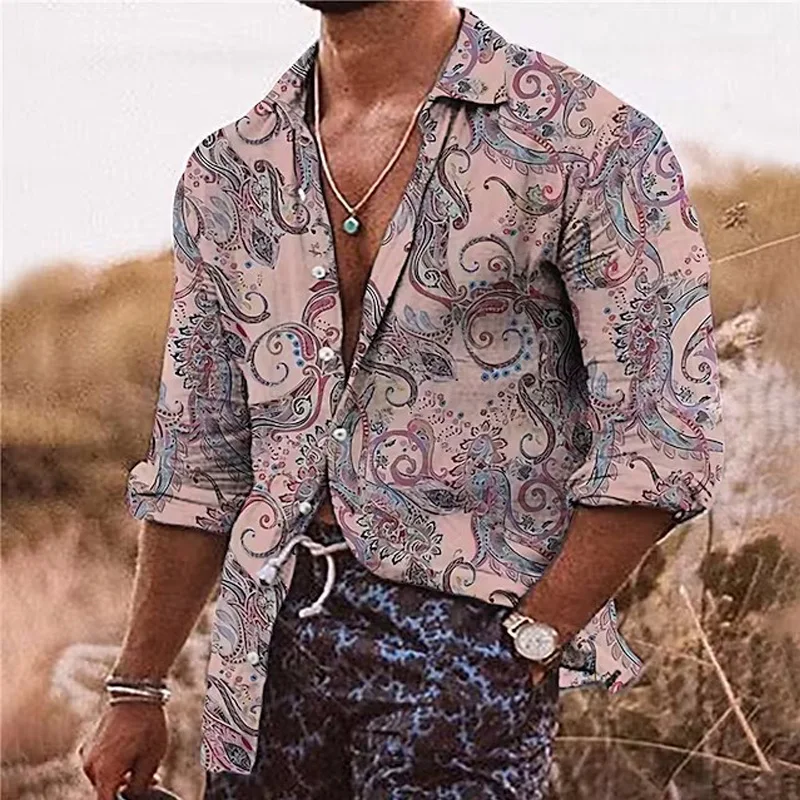 Spring Fashion Men's social shirt Casual Flowers Printed Long Sleeve Shirt Streetwear Club High Quality men clothing Size S-5XL
Spring Fashion Men's social shirt Casual Flowers Printed Long Sleeve Shirt Streetwear Club High Quality men clothing Size S-5XL