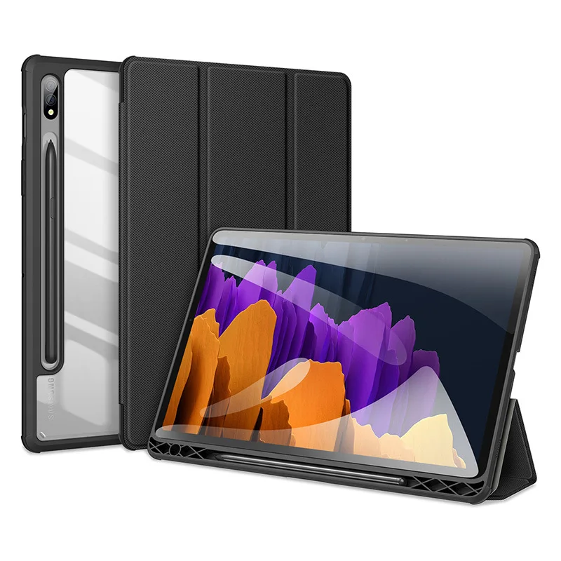 For Samsung Galaxy Tab S8 Ultra 14.6 Case 2021 Transparent Back Tablet Cover for Galaxy Tab S7 S8 Plus FE With Pencil Holder
For Samsung Galaxy Tab S8 Ultra 14.6 Case 2021 Transparent Back Tablet Cover for Galaxy Tab S7 S8 Plus FE With Pencil Holder