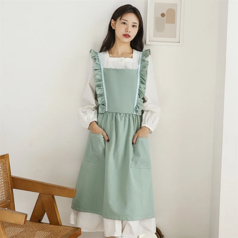 Fashion Cotton Household Kitchen Apron Supplies Baking Dessert Art Student Painting Gardening Artistic Strap for Women
Fashion Cotton Household Kitchen Apron Supplies Baking Dessert Art Student Painting Gardening Artistic Strap for Women
