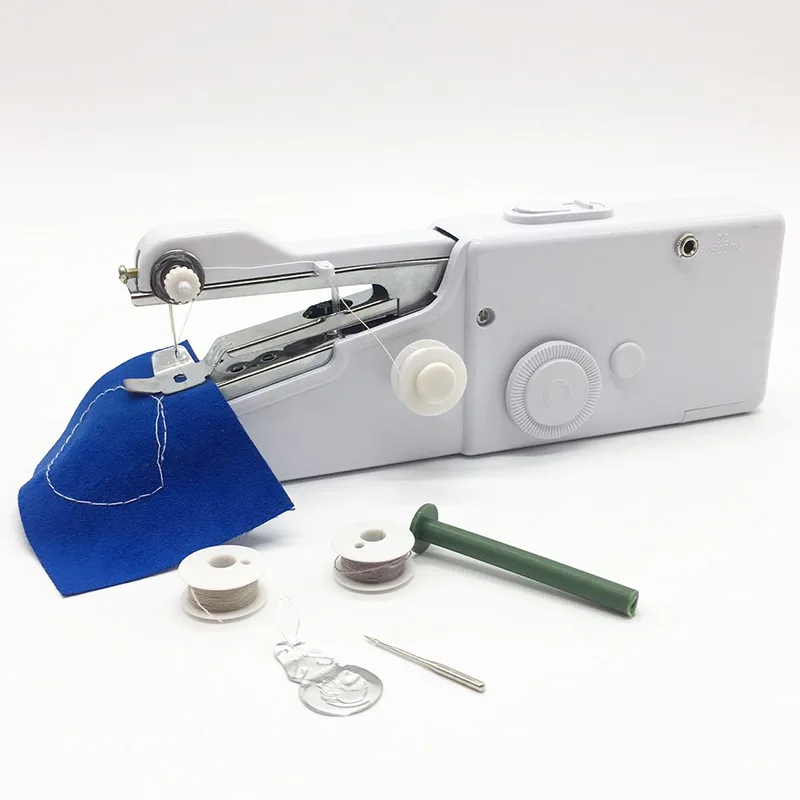 Portable Mini Hand Sewing Machine Quick Handy Stitch Sew Needlework Cordless Clothes Fabrics Household Electric Sewing Machine
Portable Mini Hand Sewing Machine Quick Handy Stitch Sew Needlework Cordless Clothes Fabrics Household Electric Sewing Machine