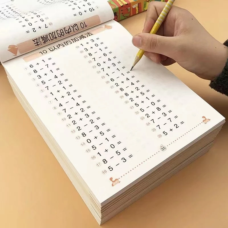 Within 10/50/100 Addition And Subtraction Kids Children Kindergarten Early Education Exercise Book for Mathematics Math Addition
Within 10/50/100 Addition And Subtraction Kids Children Kindergarten Early Education Exercise Book for Mathematics Math Addition