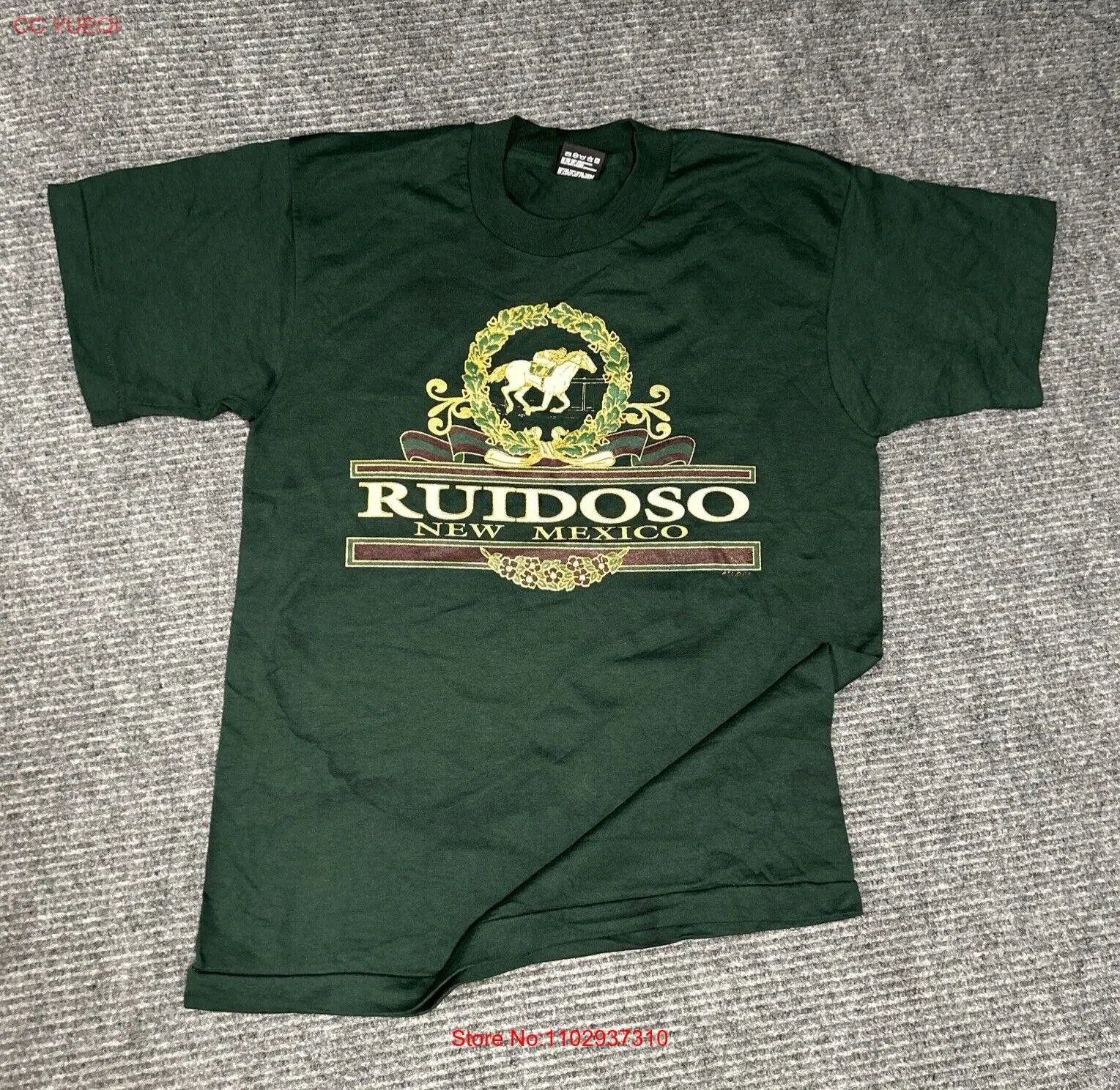 Винтажная Футболка Ruidoso с рисунком из новой мексиканской лошади для взрослых