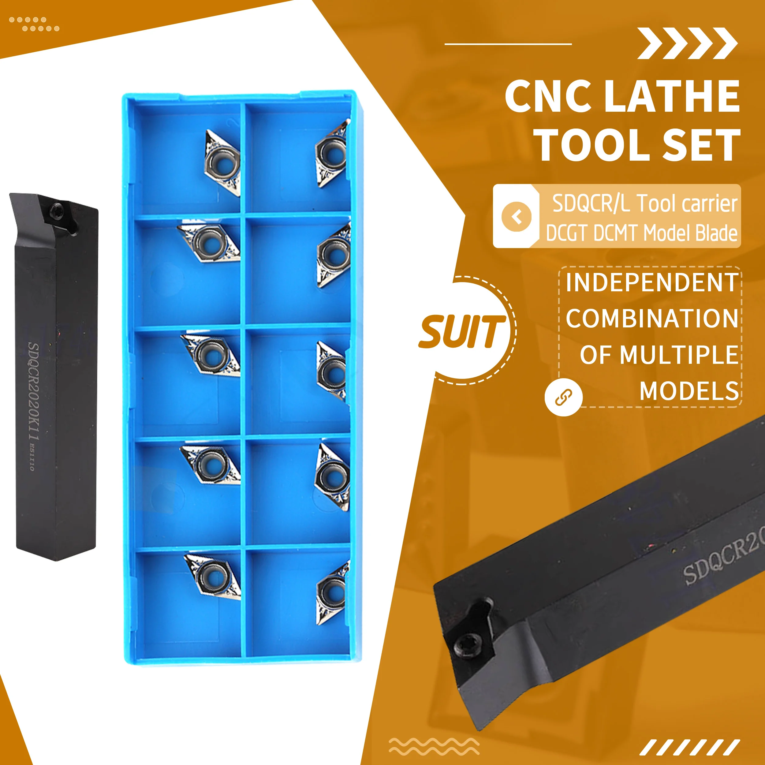 SDQCR1010H07 SDQCR1212 SDQCL External End face Turning Tools Holder +10Pcs DCMT CNC Lathe Machine Carbide Inserts Durable Sturdy
SDQCR1010H07 SDQCR1212 SDQCL External End face Turning Tools Holder +10Pcs DCMT CNC Lathe Machine Carbide Inserts Durable Sturdy