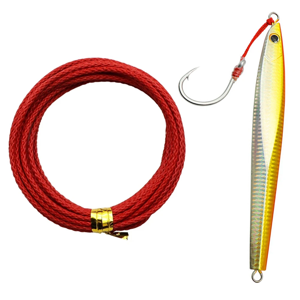 High Quality 100/150/190/230/310LB Assist Line Strong Braided 8 Strand Weaves Red Fishing Line Binding Jigging Hook Assist Lure
High Quality 100/150/190/230/310LB Assist Line Strong Braided 8 Strand Weaves Red Fishing Line Binding Jigging Hook Assist Lure
