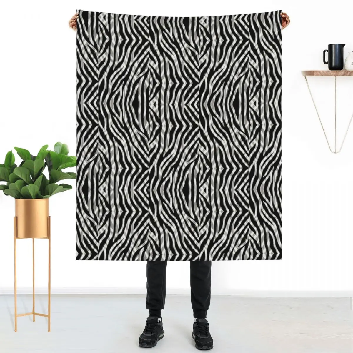Tribal Zebra Stripe Blanket Animal Print Fun Customize Throw Blanket Winter Bedroom Blankets
Tribal Zebra Stripe Blanket Animal Print Fun Customize Throw Blanket Winter Bedroom Blankets
