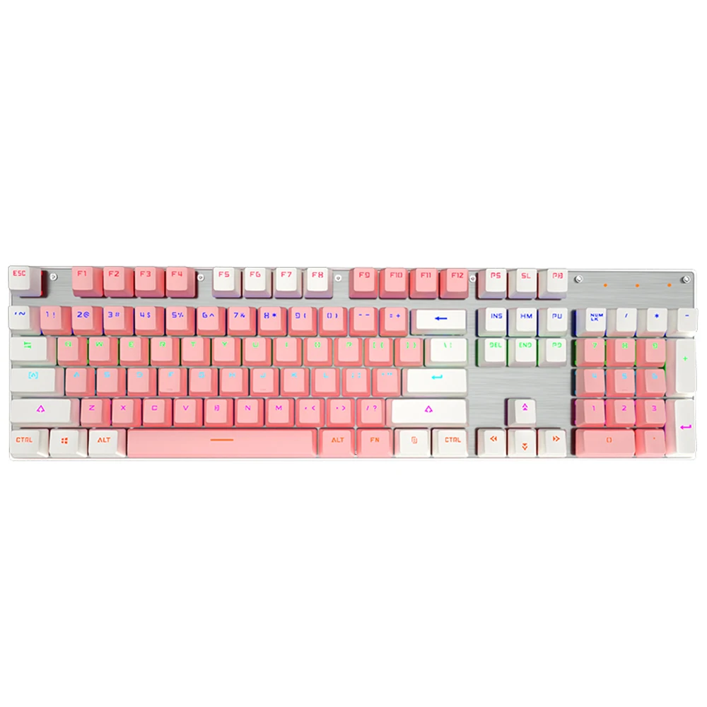 Wired Blue Switch Mechanical Keyboard Portable 104-key Ergonomics Gaming Keyboard with Backlight for Gamer Desktop Laptop Office
Wired Blue Switch Mechanical Keyboard Portable 104-key Ergonomics Gaming Keyboard with Backlight for Gamer Desktop Laptop Office