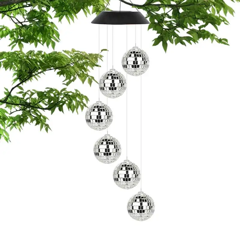 

Solar Wind Chime Lamp Color Changing Wind Chimes Rainproof Color Changing LED Mobile Wind Chimes For Outside Garden Yard Decor