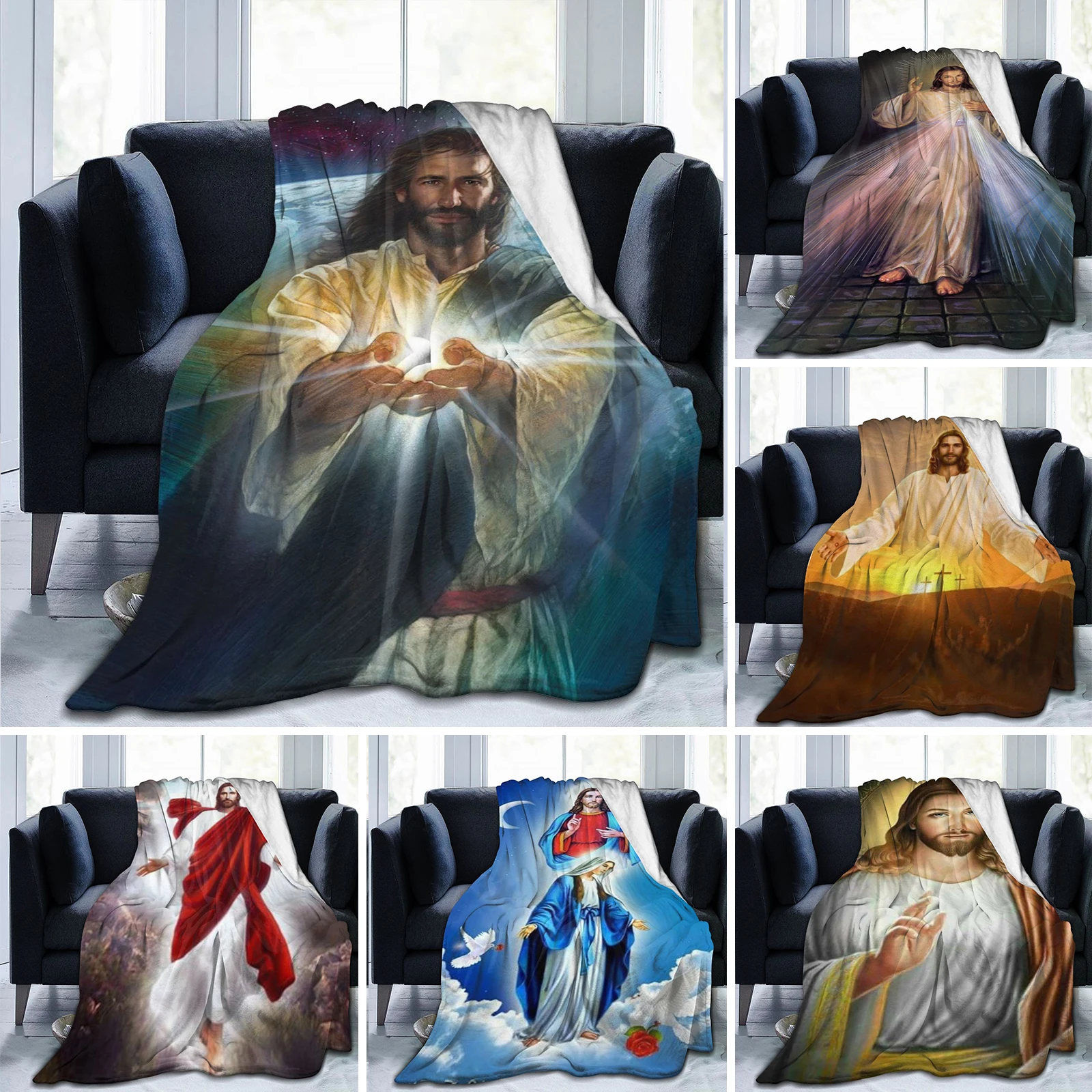 Jesus Divine Mercy Blanket Flannel Blanket Super Soft Fleece Throw Blanket Gifts Bedroom Sofa Warm Blanket for Bed Sofa Couch
Jesus Divine Mercy Blanket Flannel Blanket Super Soft Fleece Throw Blanket Gifts Bedroom Sofa Warm Blanket for Bed Sofa Couch