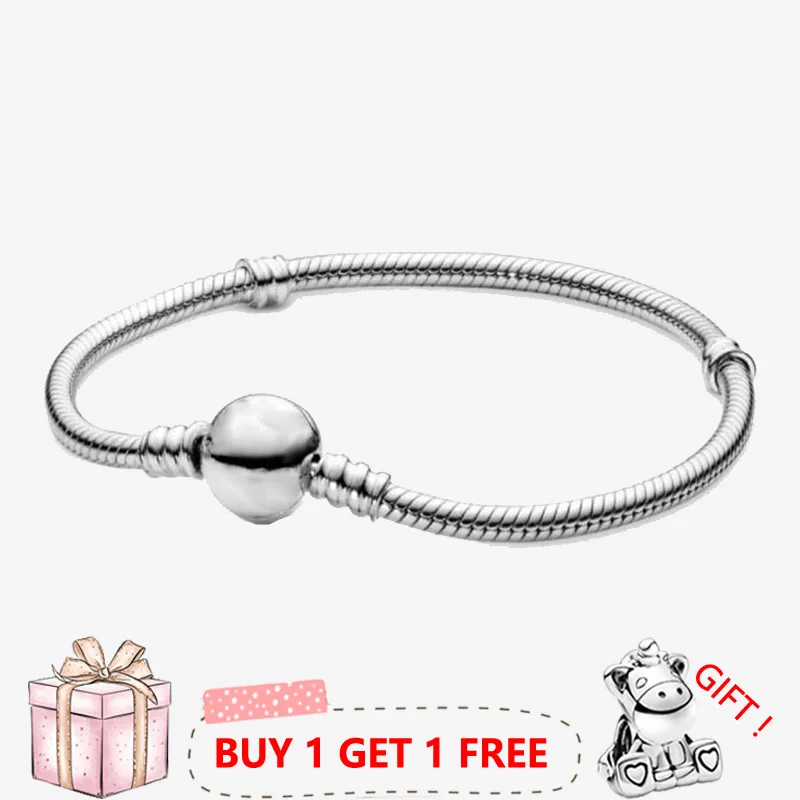 Original 925 Sterling Silver Pan Bracelet Shiny Round Classic Button Bracelet Fit European Charm Bracelets Women Jewelry
Original 925 Sterling Silver Pan Bracelet Shiny Round Classic Button Bracelet Fit European Charm Bracelets Women Jewelry