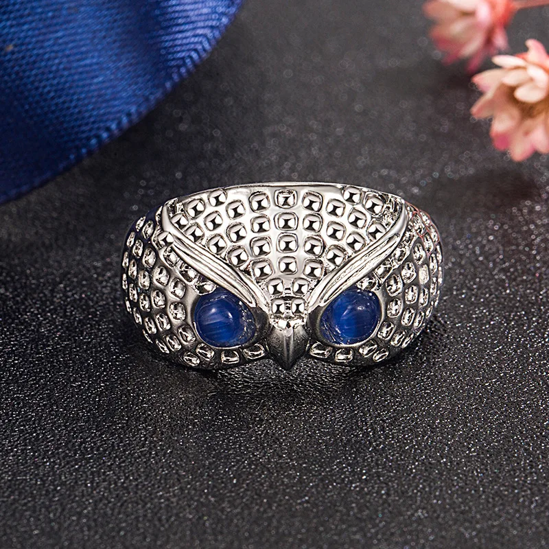 

Owl Rings For Men Gothic Free Shipping Accessories Silver Color Trendy Woman Jewelry 2023 Cool Things Wholesale Lots To Sell