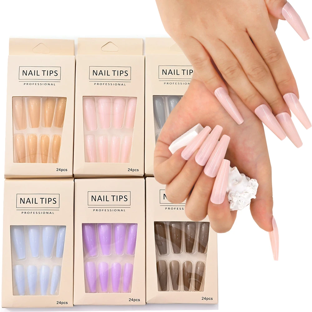 24Pcs/Box Acrylic French Press on Nails Long 3D Detachable Macaron Colors Ballet Fake Nail Tips 12 Kinds Manicure Tip Size DIY
24Pcs/Box Acrylic French Press on Nails Long 3D Detachable Macaron Colors Ballet Fake Nail Tips 12 Kinds Manicure Tip Size DIY